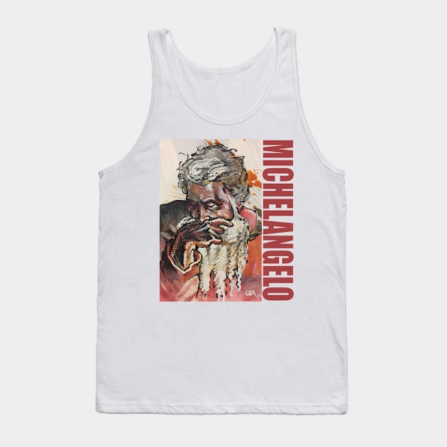 MICHELANGELO - Sistine Chapel Detail Study Tank Top by MasterpieceArt